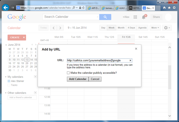 Select add by URL option